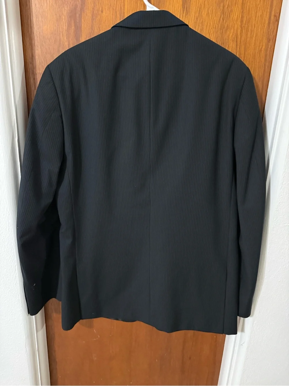Kenneth Cole Men's Black Pinstripe Suit Jacket